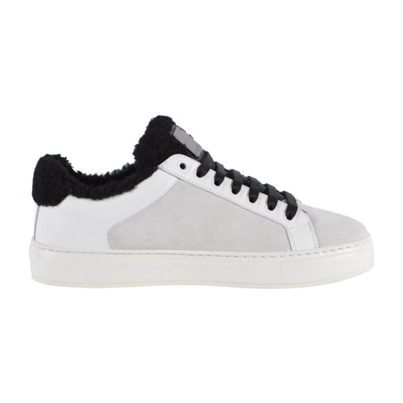 MCM Women's Shearling Contrast Logo Sneakers Shoes - Picture 7 of 9